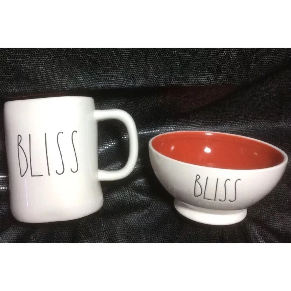 NWOT Rae Dunn BLISS Mug & Bowl SET Coffee Tea Mug